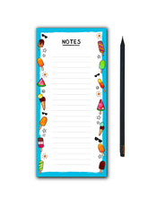 Load image into Gallery viewer, Blue Ice Cream Notepad DL- Magnetic Option