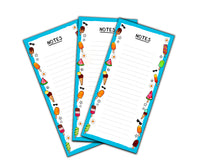 Load image into Gallery viewer, Blue Ice Cream Notepad DL- Magnetic Option