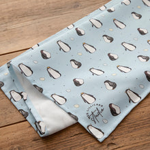 Load image into Gallery viewer, Cute Blue Penguin Tea Towel. 100% Cotton & Made In The UK.