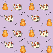 Load image into Gallery viewer, Cute Purple Cat Apron-Adult. 100% Cotton & Made In The UK.