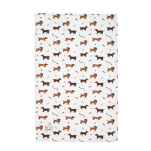 Load image into Gallery viewer, Sausage Dog/ Dachshund Tea Towel. 100% Cotton & Made In The UK.