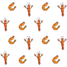 Load image into Gallery viewer, Lobster And Prawn Tea Towel. 100% Cotton & Made In The UK.