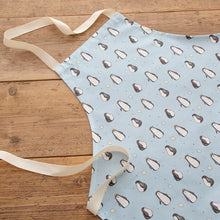 Load image into Gallery viewer, Cute Blue Penguin Apron-Adult. 100% Cotton & Made In The UK.