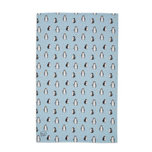 Load image into Gallery viewer, Cute Blue Penguin Tea Towel. 100% Cotton & Made In The UK.