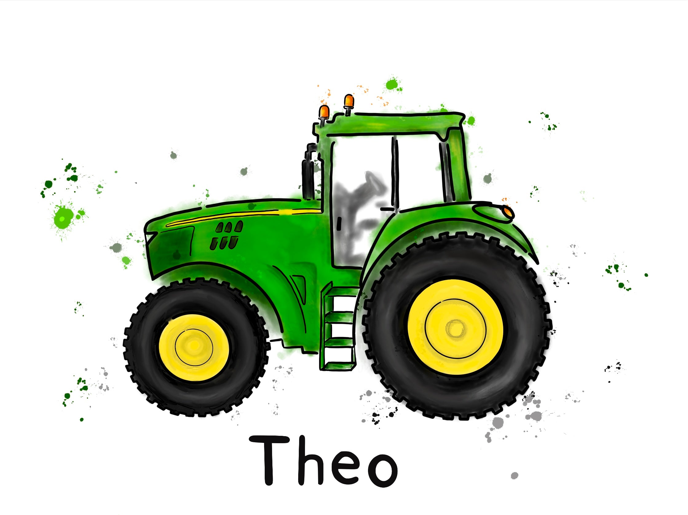 clipart   john deere tractors