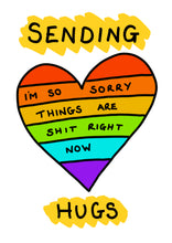 Load image into Gallery viewer, Sending Hugs Heart Card
